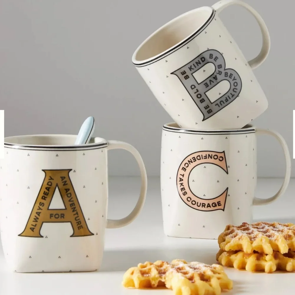 ANTHROPOLOGIE Dropcap Monogram Letter 
